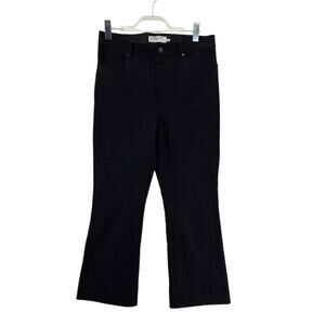 MM Lafleur Cropped Flare Pants Jeans Womens 10 Black‎ Stretch Designer City